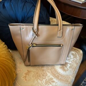 London Fog Tan Shoulder Bag Classic Design